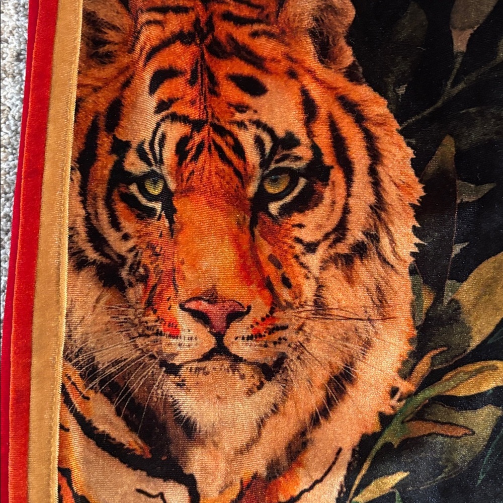Aviator Nation RARE Jungle Tiger Velvet Joggers Size Medium - Picture 2 of 6